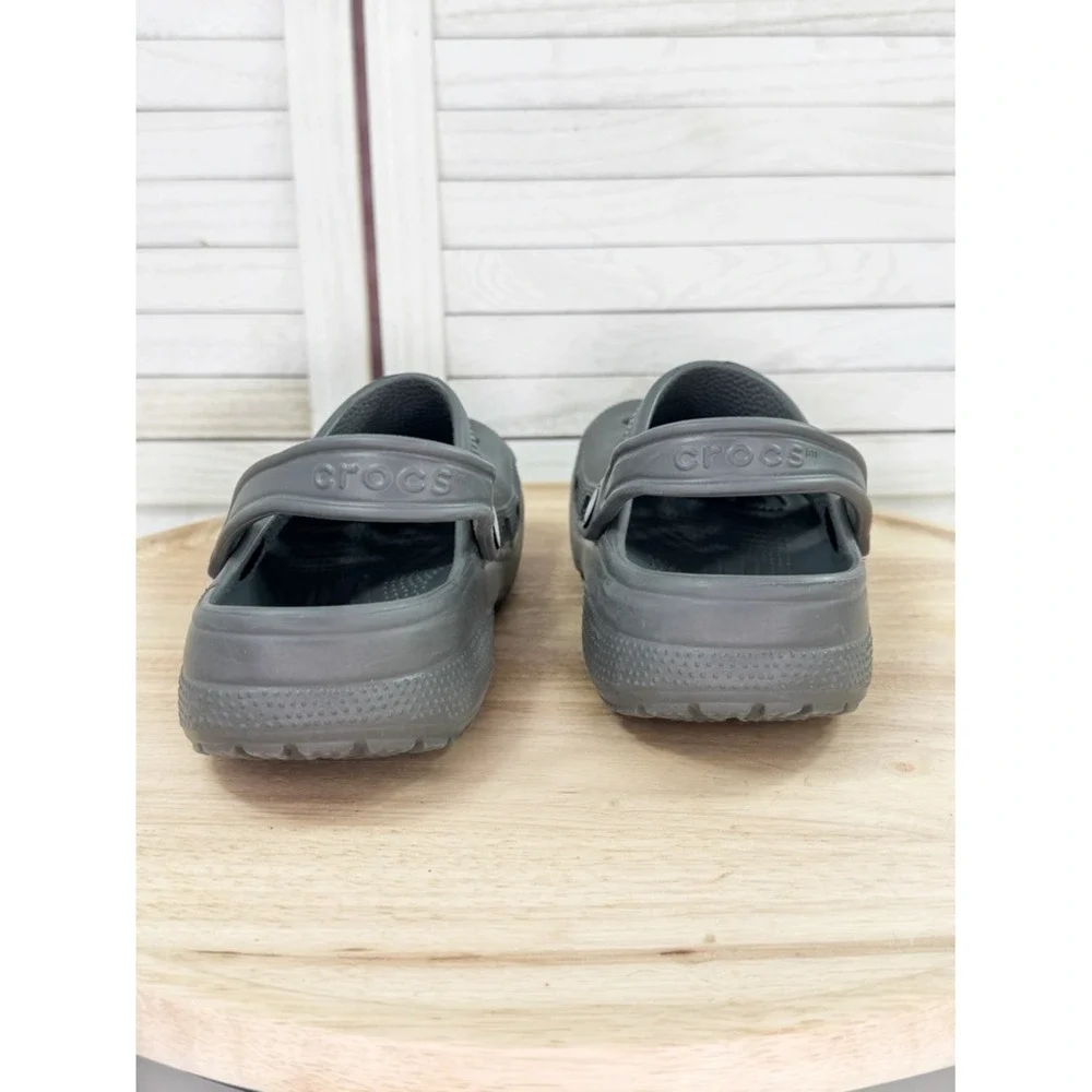 Crocs Classic Slip On Clog Sandals‎ Slate Grey 9 Men 11 Women